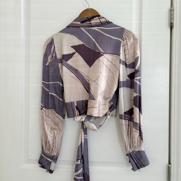 & Other Stories Top Wrap Cropped - Picture 6 of 11